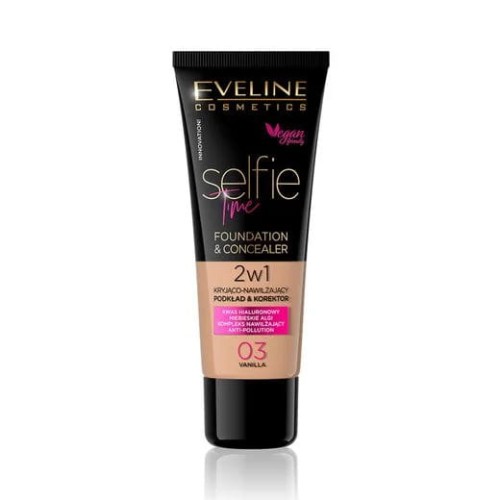 Eveline Selfie Time podkład 30ml 03 Vanilla-20105