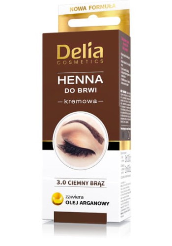 Delia henna do brwi w kremie brązowa 15ml-3388