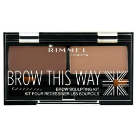 Rimmel Eyebrow Kit Brow This Way mid brown 002