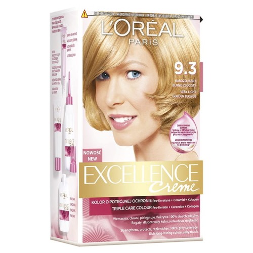 L'Oreal Excellence farba 9.3 Jasny Blond Złocisty-2963