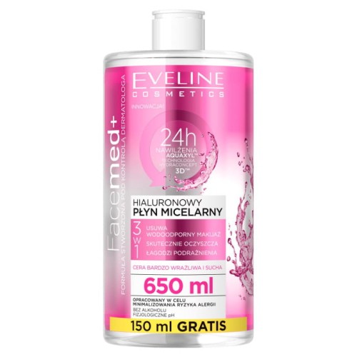 Eveline Facemed+ Hialuronowy płyn micelarny 650ml-18532