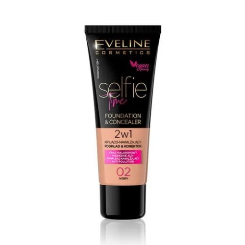 Eveline Selfie Time podkład 30ml 02 Ivory-20104
