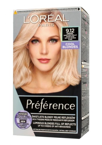 L'Oreal Preference farba 9.12 Siberia-21716