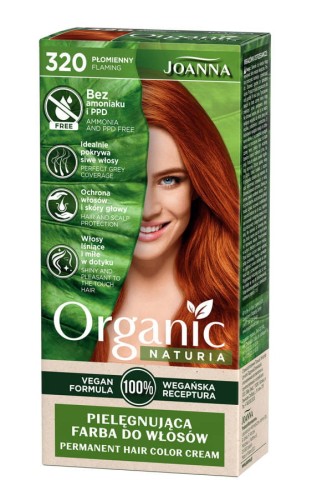 Joanna ORGANIC VEGAN farba do włosów 320 płomienny-24084