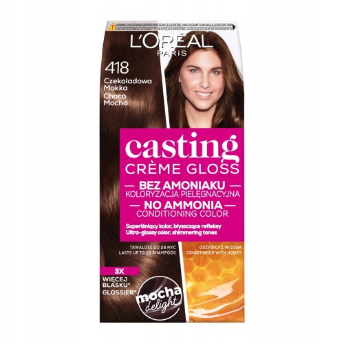 Loreal farba Casting Creme 418 Czekoladowa Mokka-24493