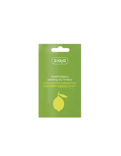 Ziaja peeling do twarzy 7ml limonkowo cytrusowy-25687