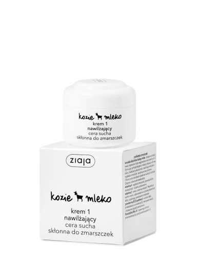 Ziaja Kozie Mleko krem 1 nawilżanie 50ml-25838