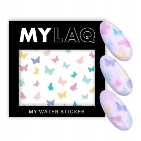 MYLAQ naklejki wodne na paznokcie Pastel Butterfly-28110