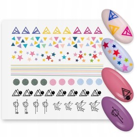 MYLAQ naklejki wodne na paznokcie My Geometric-28109