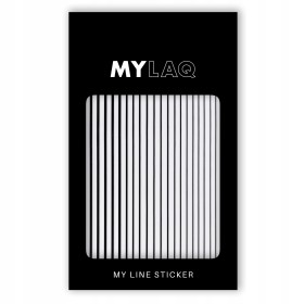MYLAQ naklejki na paznokcie Black Line Sticker-28339