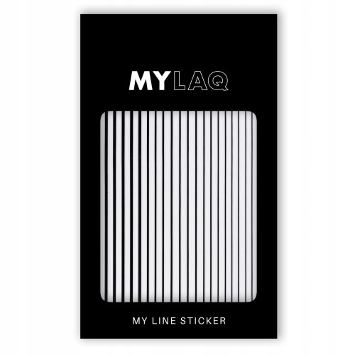 MYLAQ naklejki na paznokcie Black Line Sticker-28339