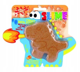 CHLAPU CHLAP musujący slime DINOZAUR mandarynka