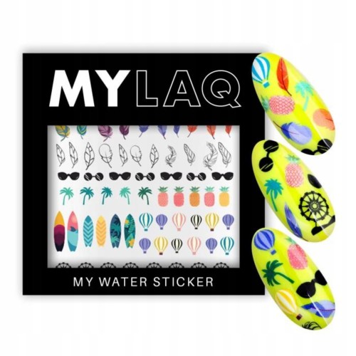 MYLAQ naklejki wodne na paznokcie My Holiday-29979