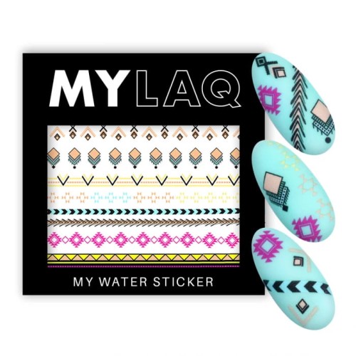 MYLAQ naklejki wodne na paznokcie My Aztek-29977