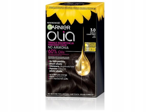 Garnier OLIA farba 3.0 bardzo ciemny brąz-30131