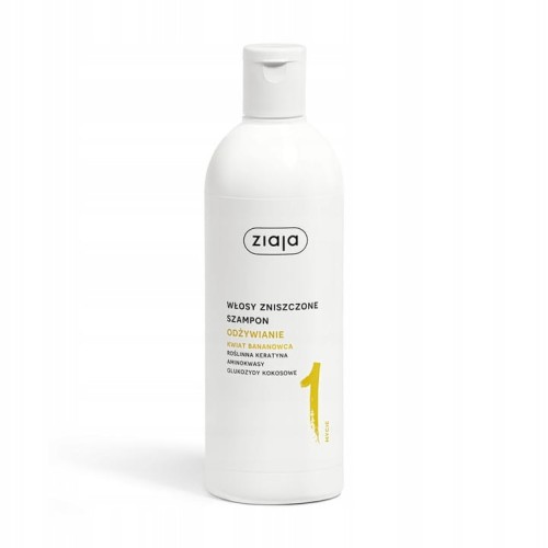 Ziaja szampon ODŻYWIANIE włosy zniszczone 400ml-30357
