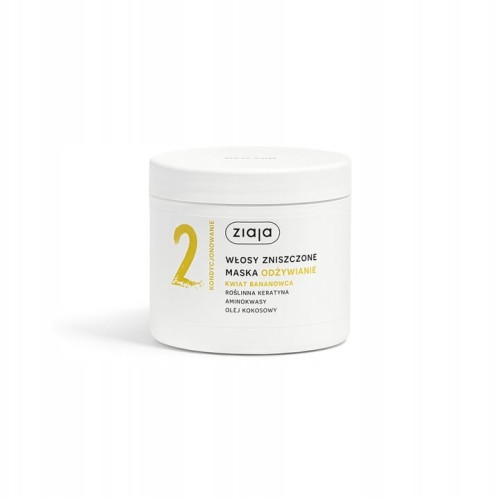 Ziaja maska ODŻYWIANIE włosy zniszczone 350ml-30365