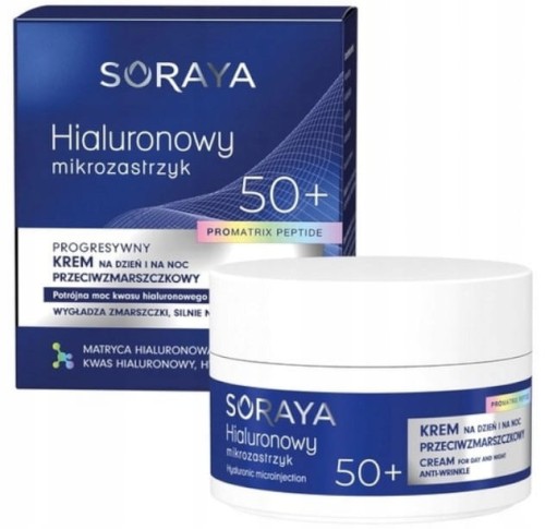 Soraya Hialuronowy mikrozastrzyk krem 50+ 50ml-30825
