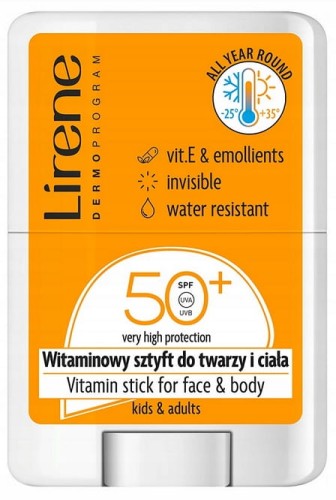 Lirene SUN sztyft do twarzy i ciała SPF50+ 15g-31152