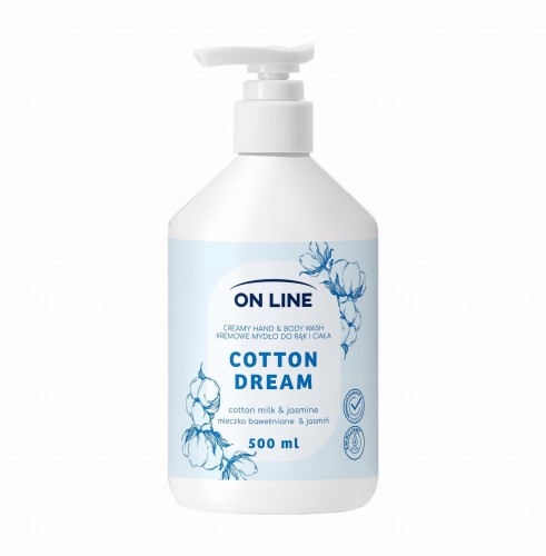 On Line mydło z dozownikiem COTTON DREAM 500ml-31389