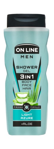 On Line MEN żel pod prysznic LIGHT AZURE 410ml-31448