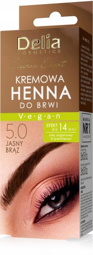 Delia henna do brwi w kremie jasny brąz 15ml-31745