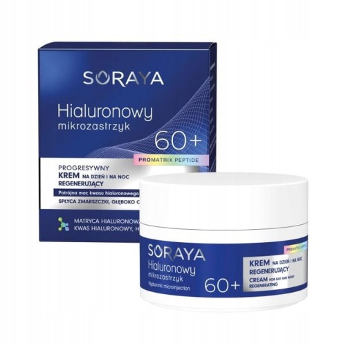 Soraya Hialuronowy mikrozastrzyk krem 60+ 50ml-31793