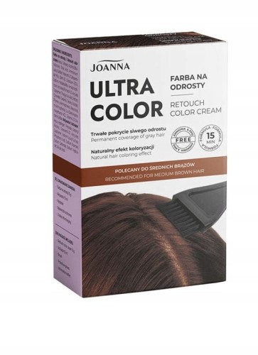 Joanna Ultra Color farba na odrosty średni brąz-31942