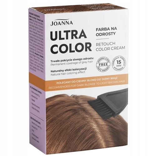 Joanna Ultra Color farba na odrosty jasny brąz-31941