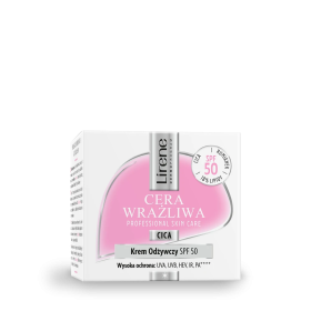 Lirene CERA WRAŻLIWA krem odżywczy SPF50