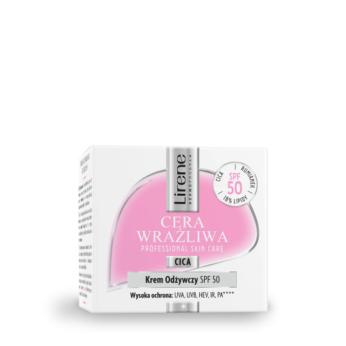 Lirene CERA WRAŻLIWA krem odżywczy SPF50-32202
